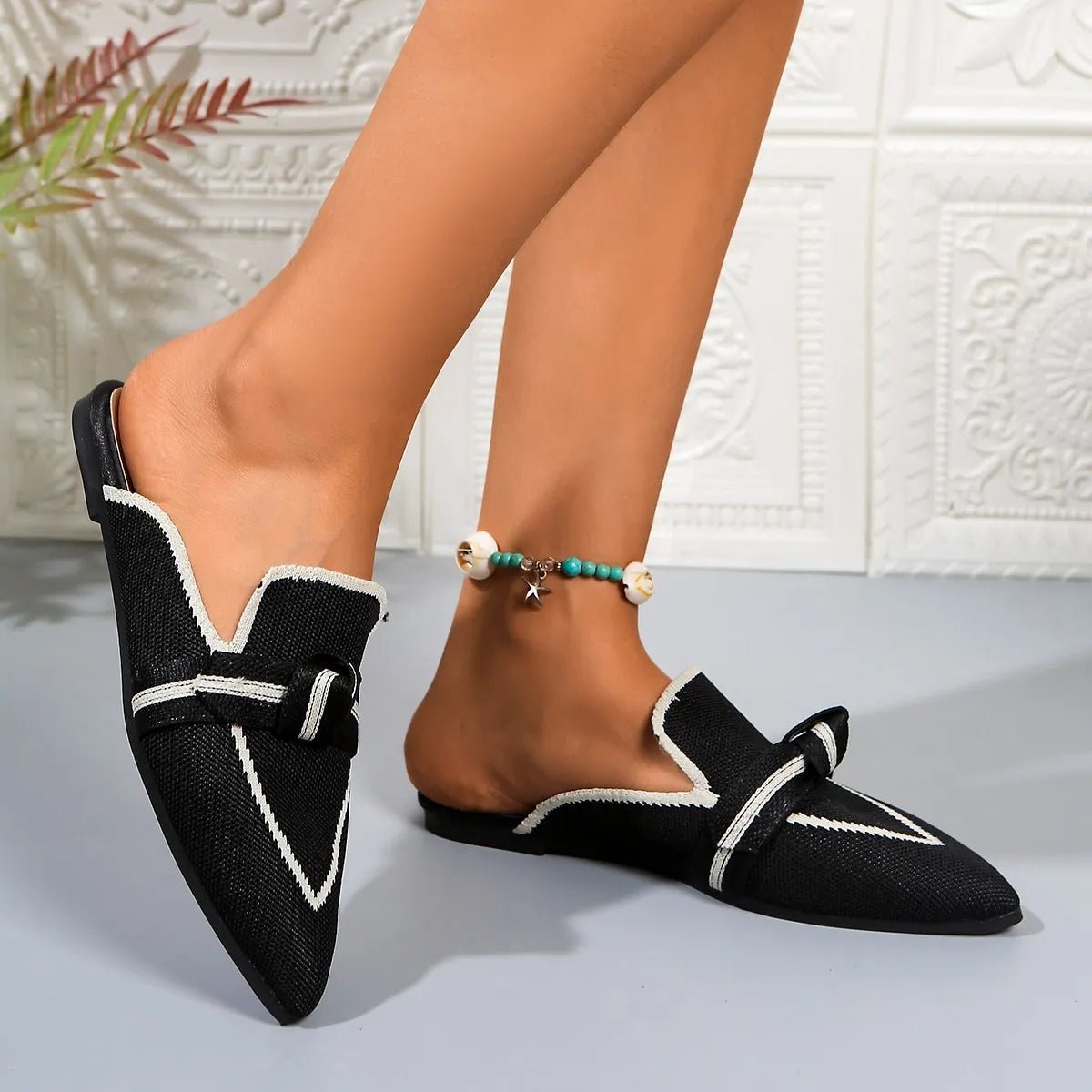 Point Toe Flat Slip - Ons - JUST - JEN BOUTIQUE