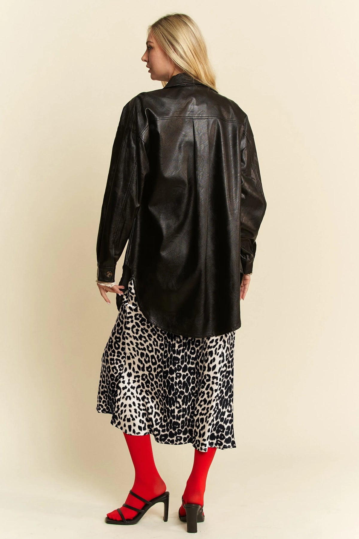 Davi & Dani Leopard Animal Print Long Length Skirt - JUST - JEN BOUTIQUE