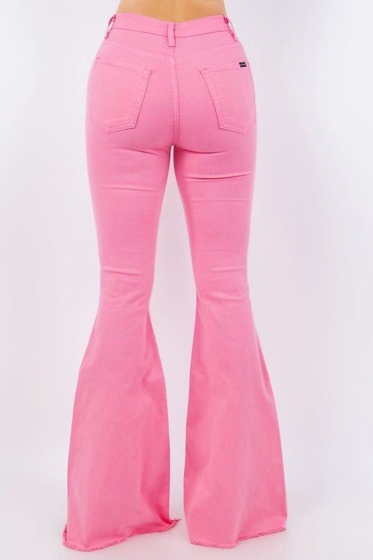 Bell Bottom Jean in Pink - Inseam 30\" - JUST - JEN BOUTIQUE