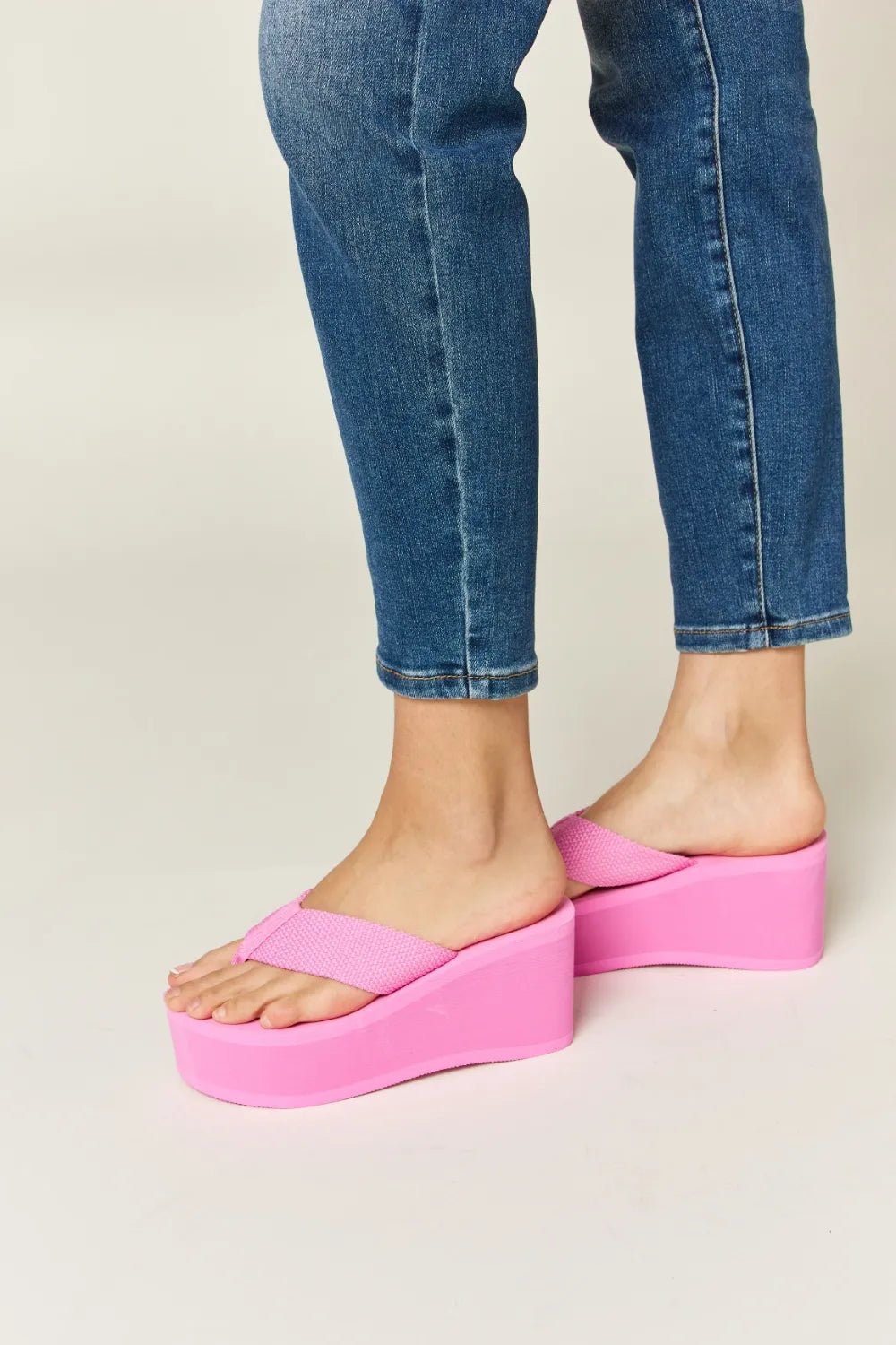 WILD DIVA Open Toe Platform Wedge Sandals - JUST - JEN BOUTIQUE