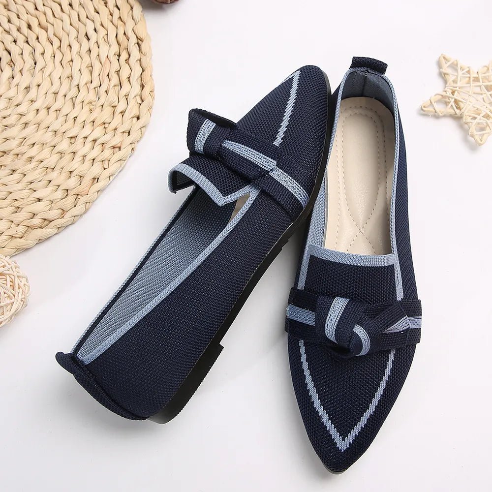 Point Toe Mesh Flat Slip - Ons - JUST - JEN BOUTIQUE