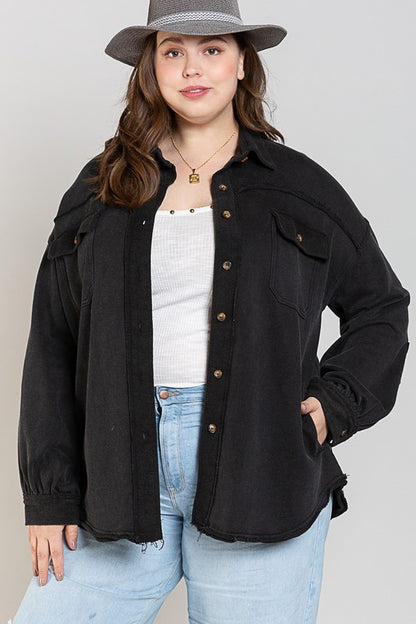 Button Front Closure Jacket