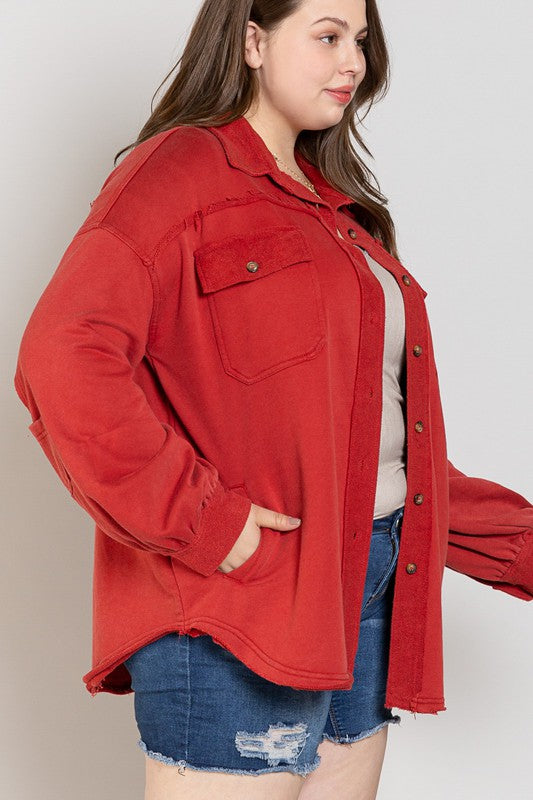 Button Front Closure Jacket