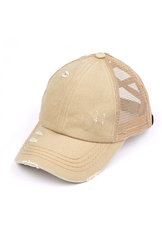 CC Criss - Cross Ponytail Caps - JUST - JEN BOUTIQUE