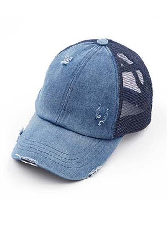 CC Criss - Cross Ponytail Caps - JUST - JEN BOUTIQUE