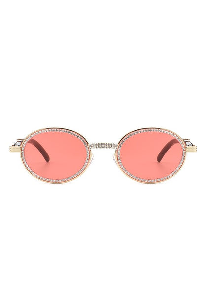 Round Circle Retro Glitter Fashion Sunglasses