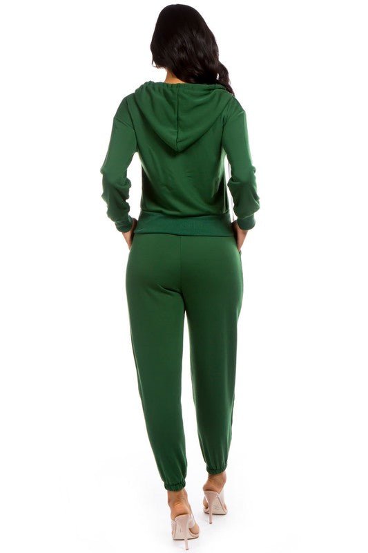 TWO PIECE HOODIES PANT SET - JUST - JEN BOUTIQUE