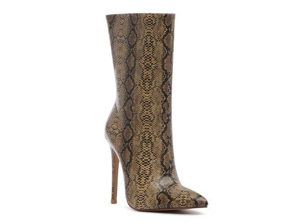 MICAH POINTED STILETTO HIGH ANKLE BOOTS - JUST - JEN BOUTIQUE