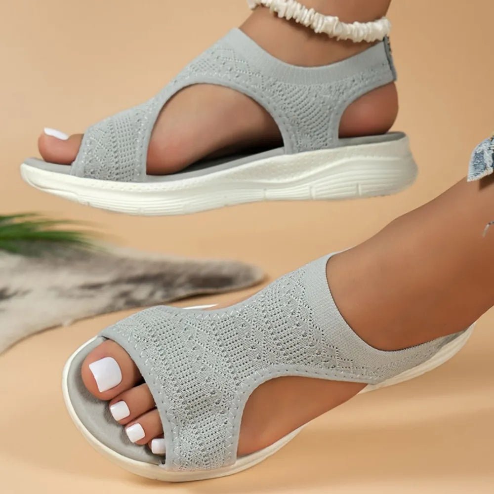 Peep Toe Solid Color Sandals - JUST - JEN BOUTIQUE