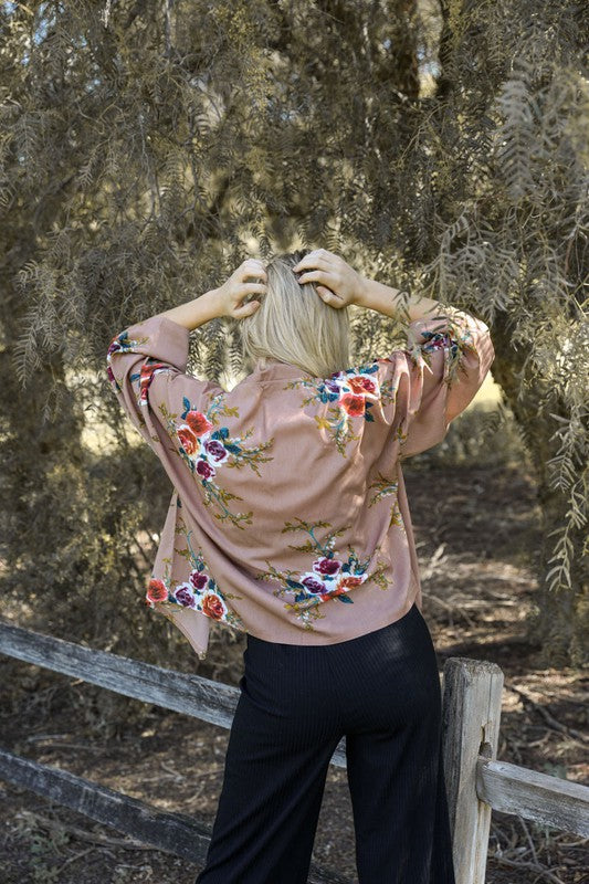 Lush Rose Kimono