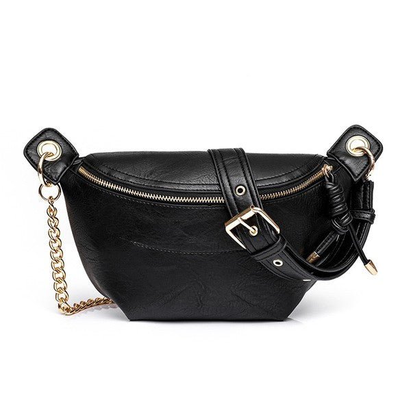 Luxe Convertible Sling Belt Bum Bag - JUST - JEN BOUTIQUE