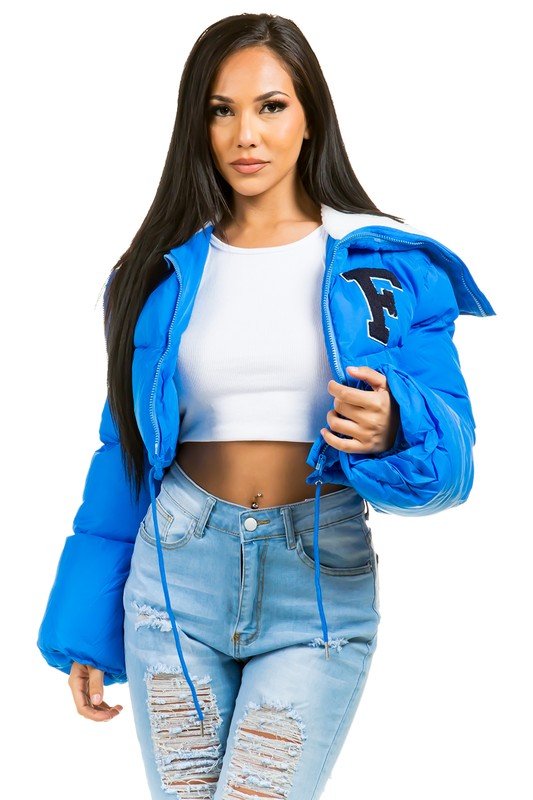 SEXY PUFFER FUZZY TRDDY JACKET - JUST - JEN BOUTIQUE