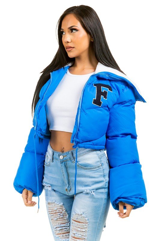 SEXY PUFFER FUZZY TRDDY JACKET - JUST - JEN BOUTIQUE