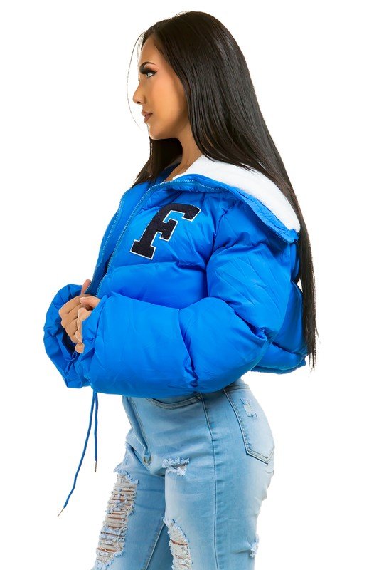 SEXY PUFFER FUZZY TRDDY JACKET - JUST - JEN BOUTIQUE