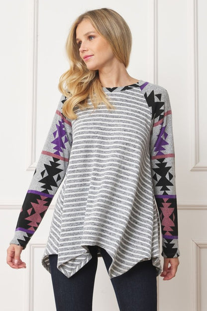 Tribal Sleeve Handkerchief Tunic