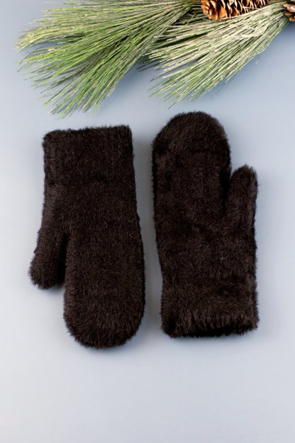 Plush Fur Lined Mittens