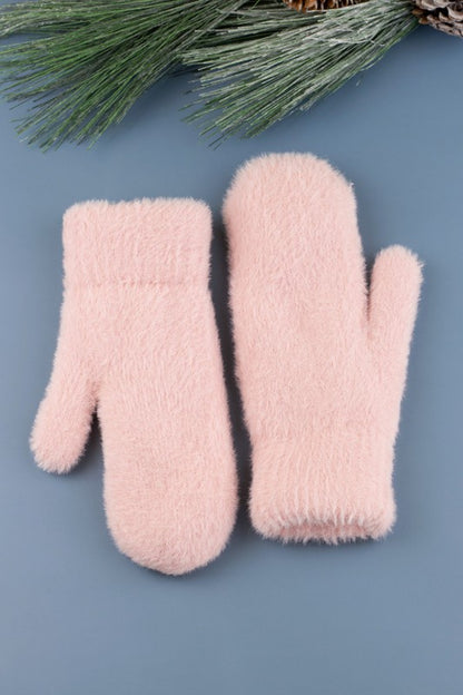 Plush Fur Lined Mittens