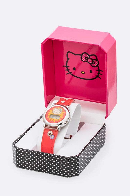 Hello Kitty Flower Digital Watch Set