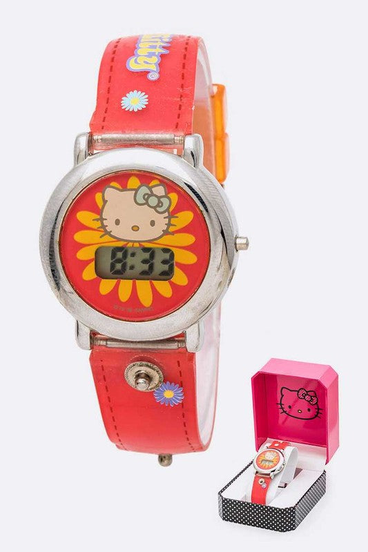 Hello Kitty Flower Digital Watch Set