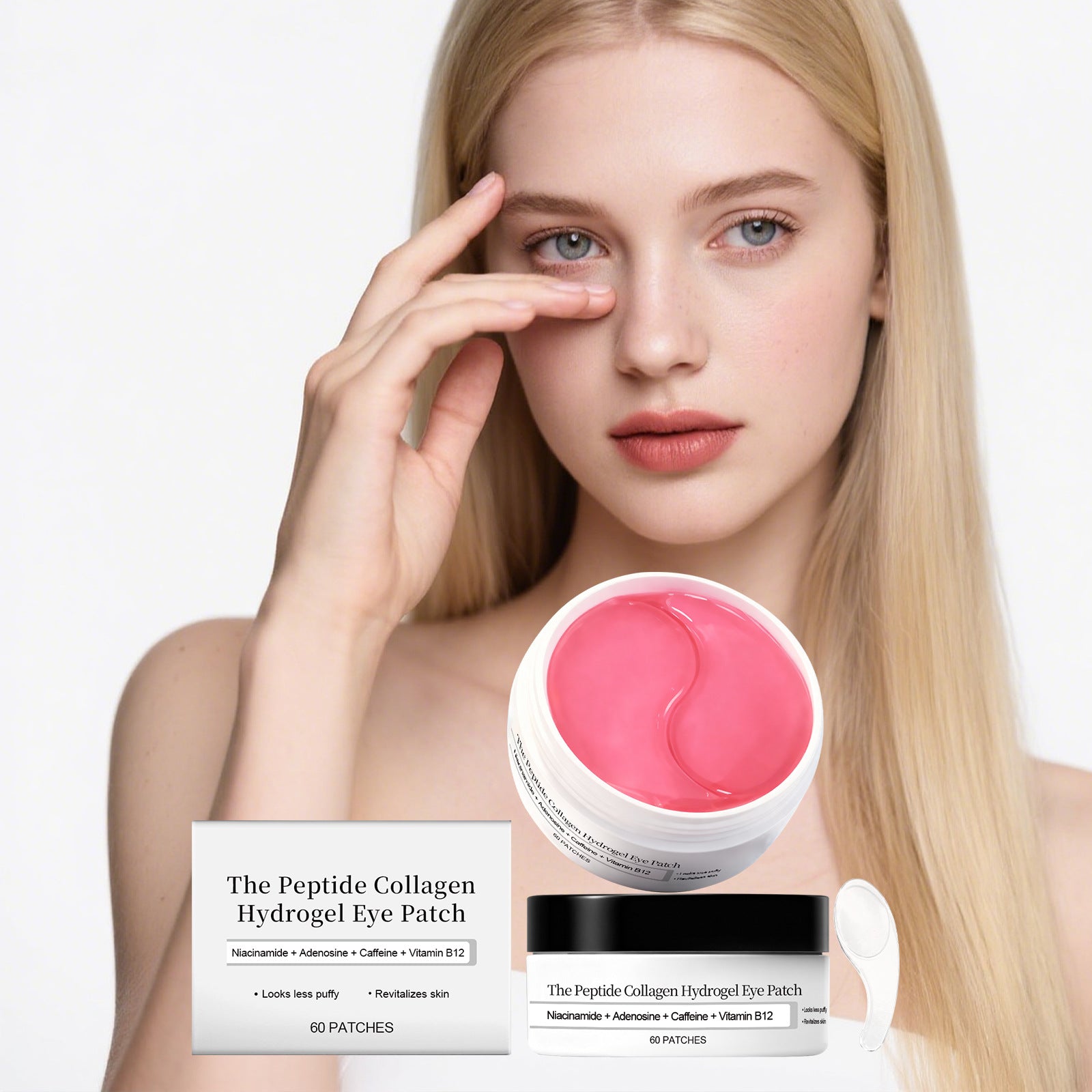 Moisturizing Eye Mask Lightweight and Adhesive for Eye Area Nourishing and Comfortable Gentle Daily Care for Fine Lines Eye Patch