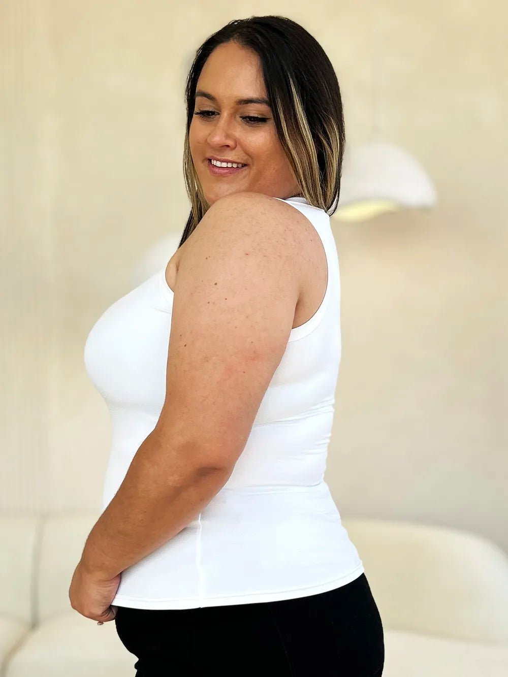 Basic Bae Full Size Round Neck Slim Tank - JUST - JEN BOUTIQUE