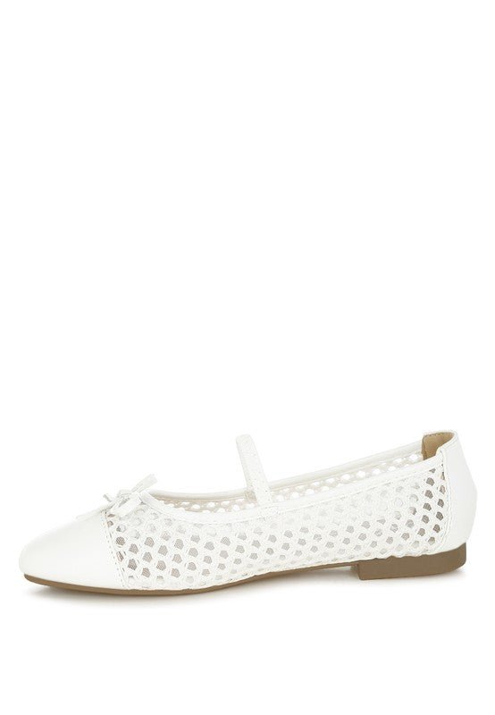 Omela Woven Bow Detail Ballerinas - JUST - JEN BOUTIQUE