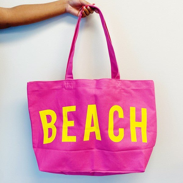 Well Made Beach Canvas Tote - JUST - JEN BOUTIQUE