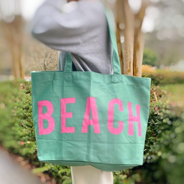 Well Made Beach Canvas Tote - JUST - JEN BOUTIQUE
