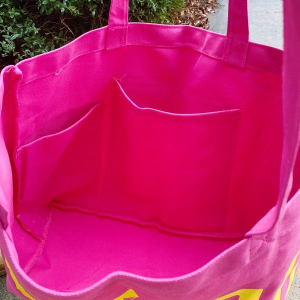Well Made Beach Canvas Tote - JUST - JEN BOUTIQUE