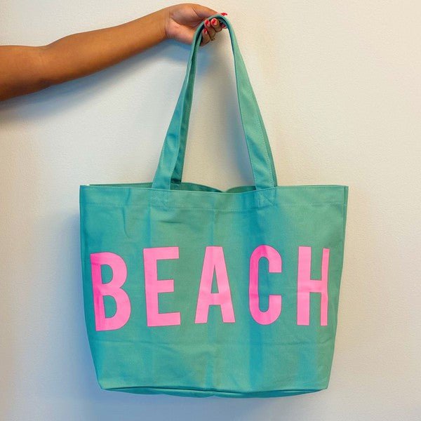 Well Made Beach Canvas Tote - JUST - JEN BOUTIQUE