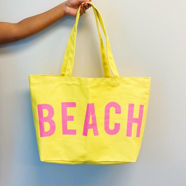 Well Made Beach Canvas Tote - JUST - JEN BOUTIQUE