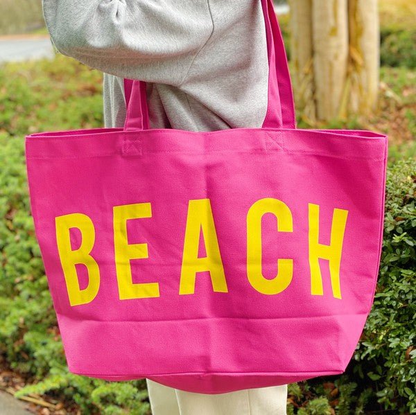 Well Made Beach Canvas Tote - JUST - JEN BOUTIQUE