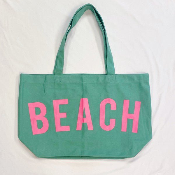 Well Made Beach Canvas Tote - JUST - JEN BOUTIQUE