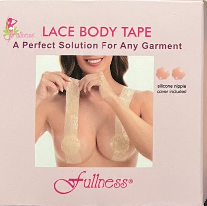 Body Tape lace with silicone nipple boobs tape