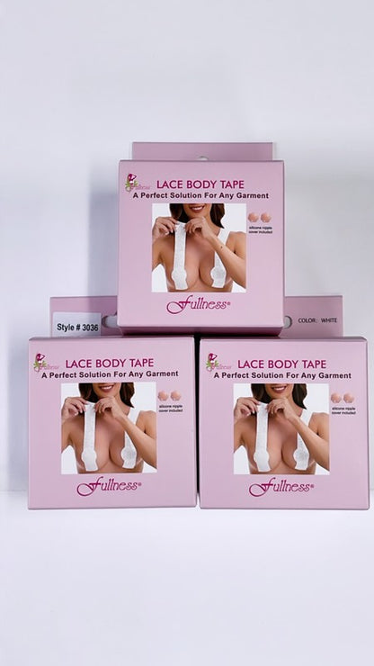 Body Tape lace with silicone nipple boobs tape