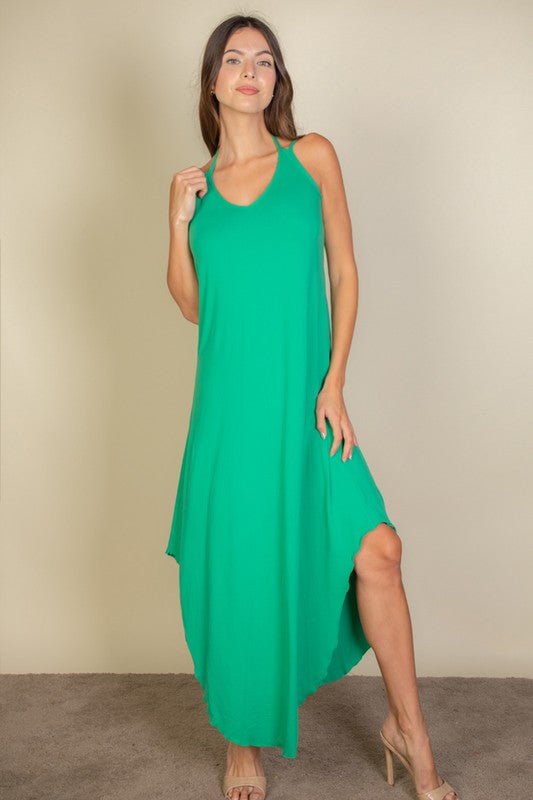 Solid Cami Double Strap Loose fit Dress - JUST - JEN BOUTIQUE