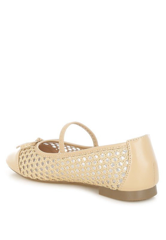 Omela Woven Bow Detail Ballerinas - JUST - JEN BOUTIQUE