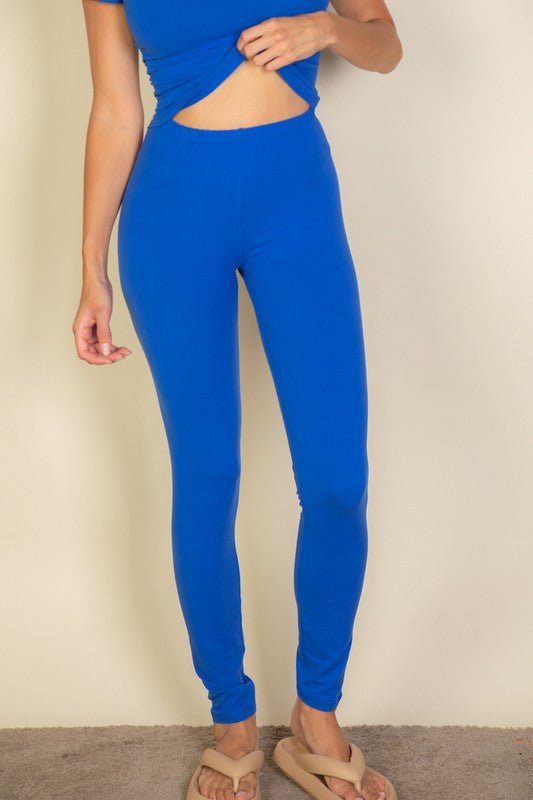 Basic Solid Leggings - JUST - JEN BOUTIQUE