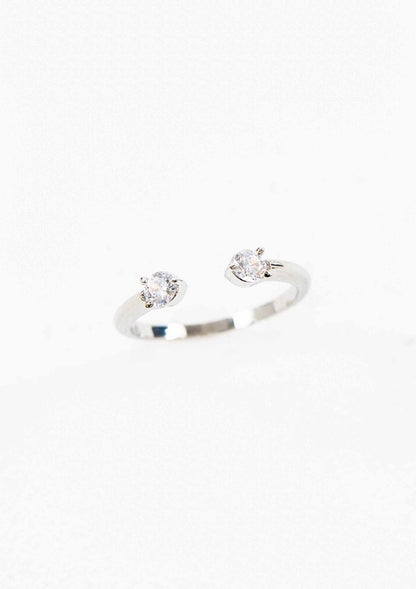 Twin Stone Adjustable Ring