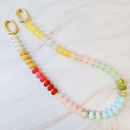 Color Festival Stone Mix Bag Charm