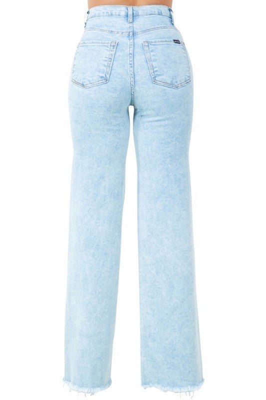 Brooklyn Wide Leg Jean with heart - JUST - JEN BOUTIQUE