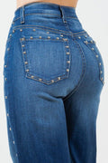 Camila Studded Wide Leg Jean - JUST - JEN BOUTIQUE