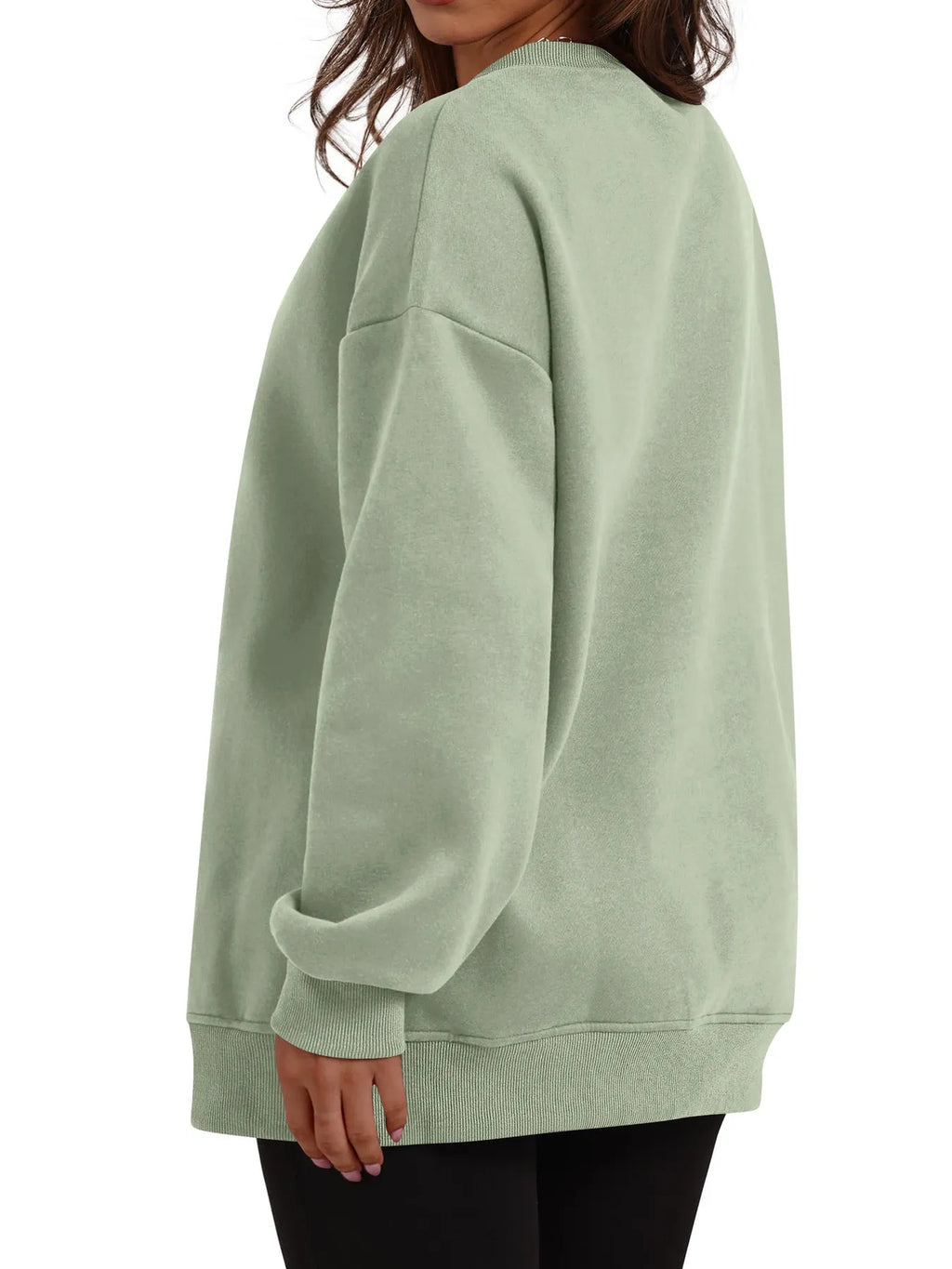 Oversized Long Sleeve Crewneck Sweatshirt - JUST - JEN BOUTIQUE