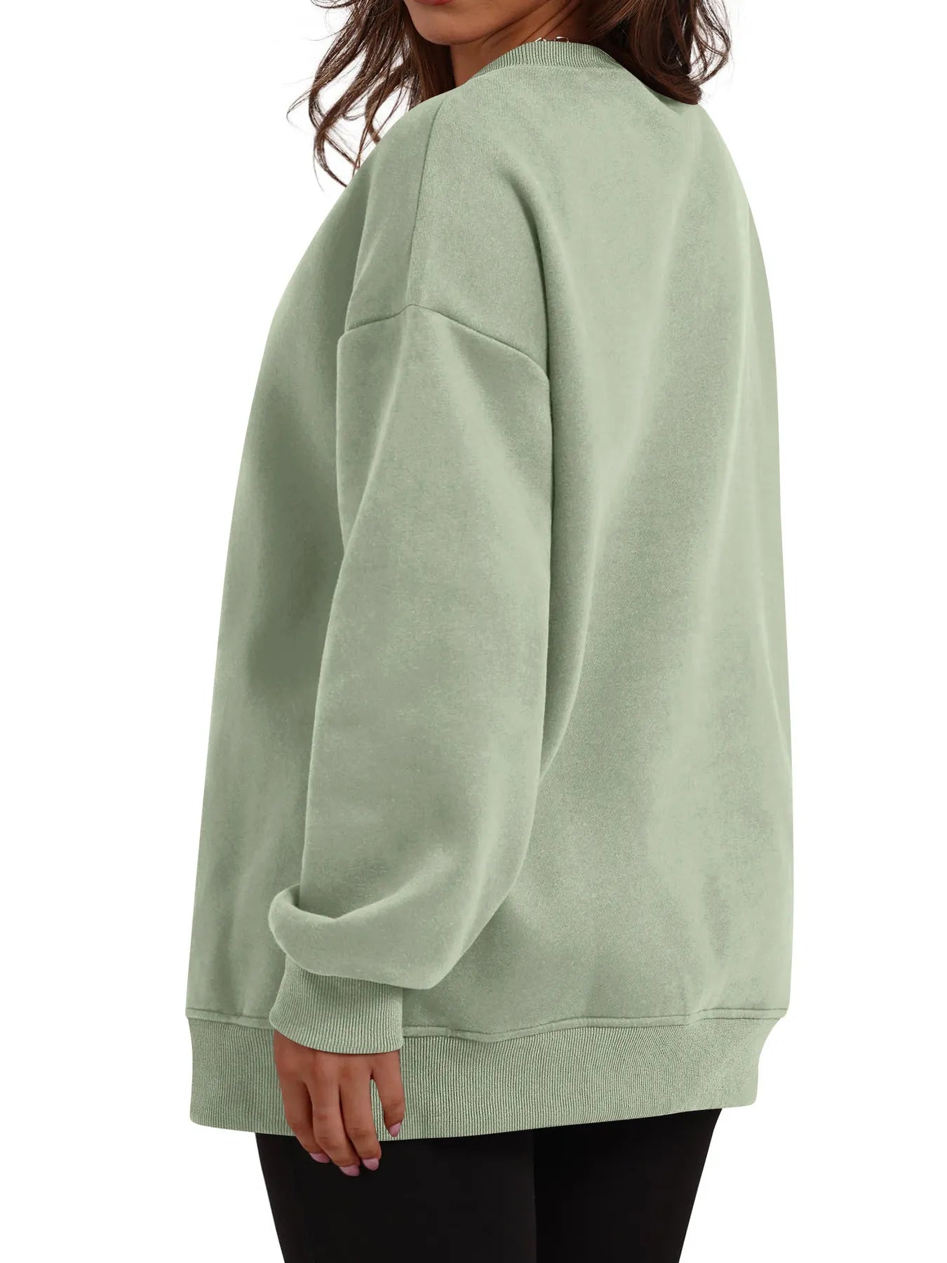 Oversized Long Sleeve Crewneck Sweatshirt - JUST - JEN BOUTIQUE