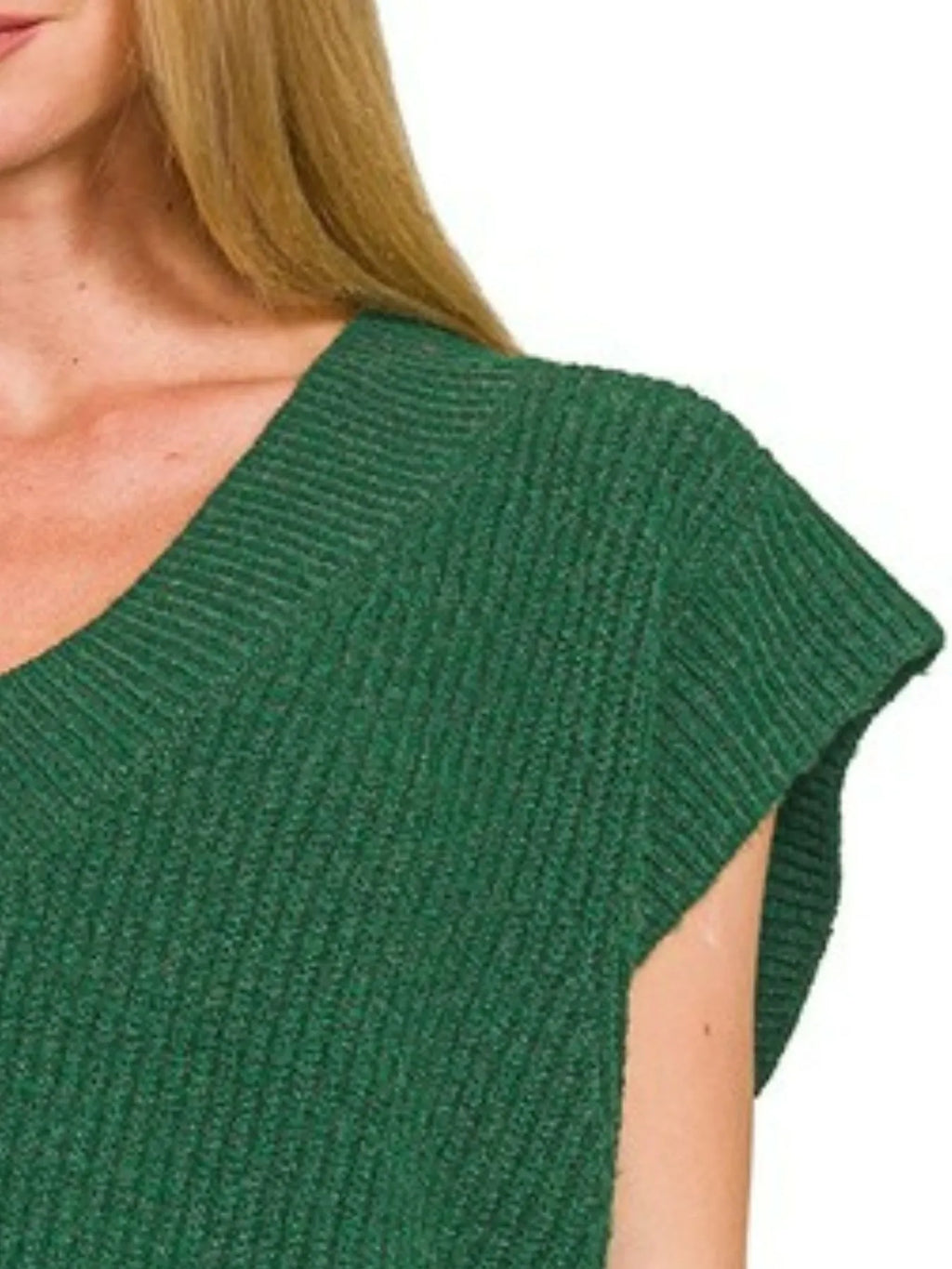 Zenana Oversized Sweater Vest with Side Slit - JUST - JEN BOUTIQUE