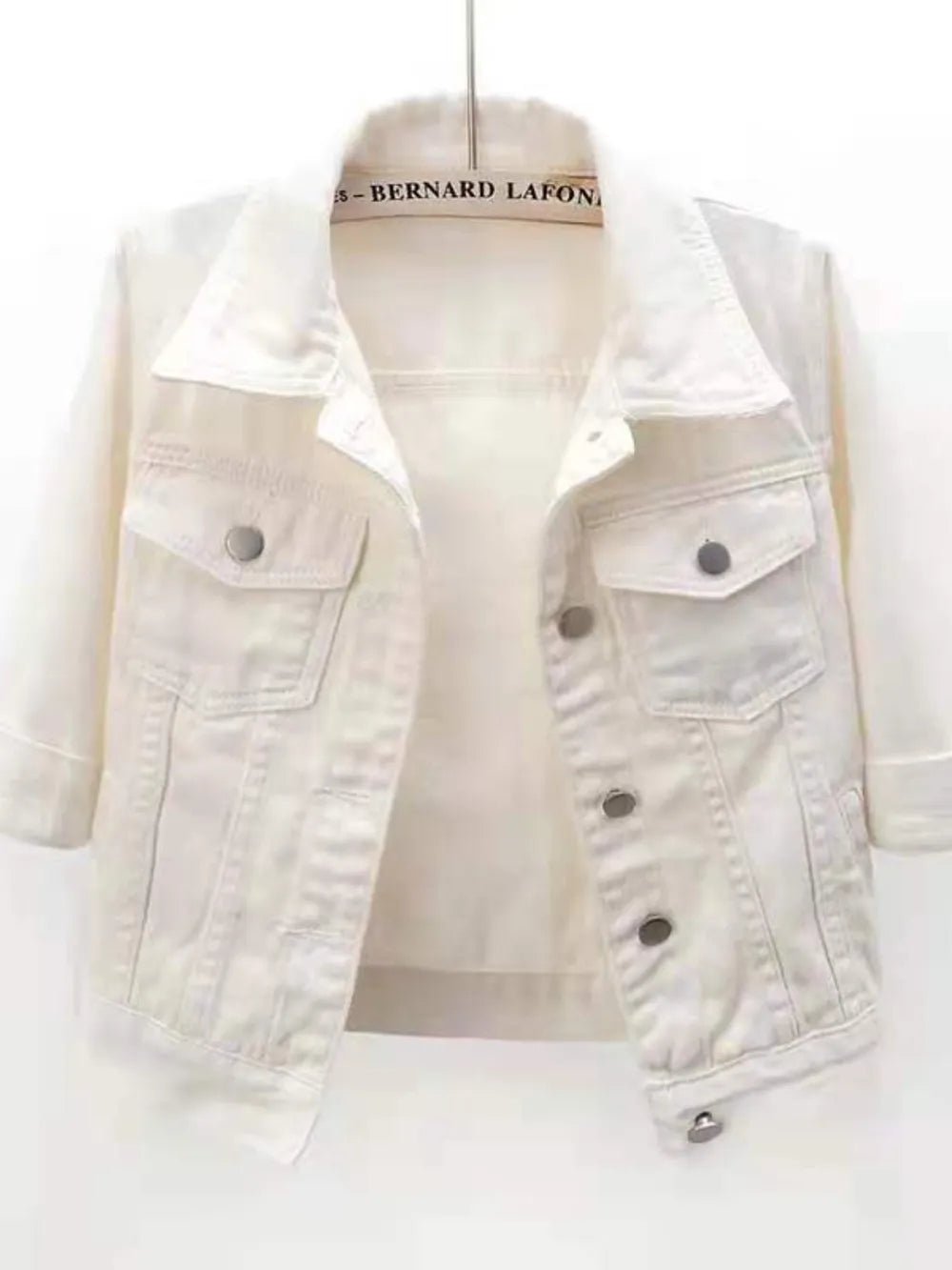 Full Size Cropped Denim Jacket Plus Size - JUST - JEN BOUTIQUE