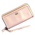 KATE SPADE NEW YORK Pale Pink Multi Pocket Wristlet Wallet