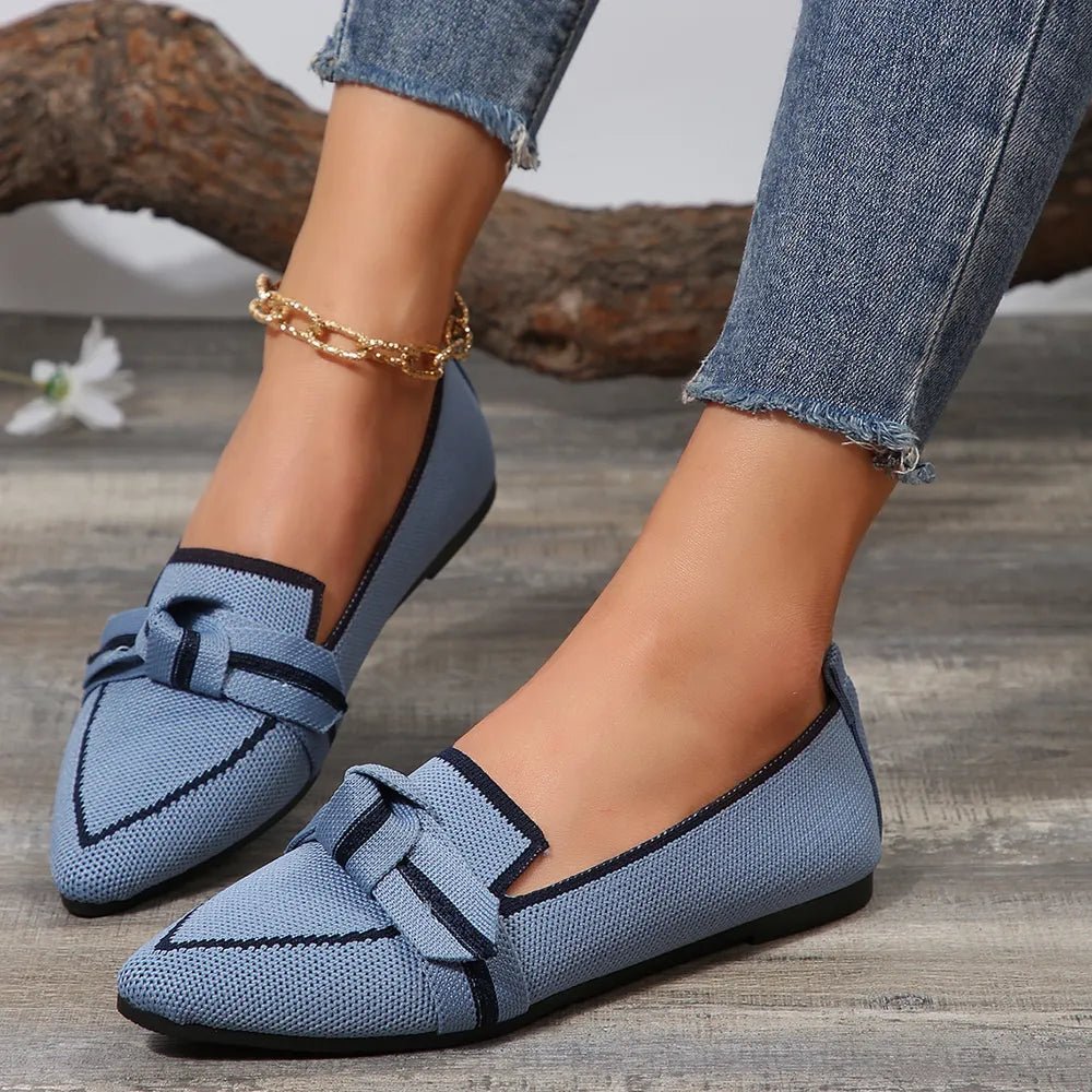 Point Toe Mesh Flat Slip - Ons - JUST - JEN BOUTIQUE