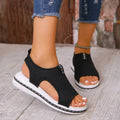 Mesh Open Toe Platform Sandals - JUST - JEN BOUTIQUE