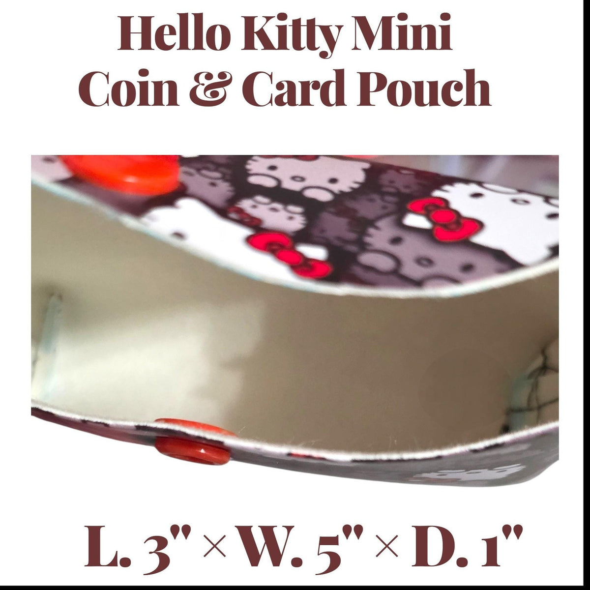 Hello Kitty 2-Piece Accessory Set Crossbody Bag & Pouch Kawaii Bag Set